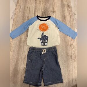 Gymboree Boys 2t Cool Kid Basketball Outfit